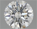 Natural Diamond 0.59 Carats, Round with Excellent Cut, I Color, SI2 Clarity and Certified by GIA