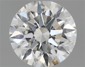 Picture of Natural Diamond 0.59 Carats, Round with Excellent Cut, I Color, SI2 Clarity and Certified by GIA