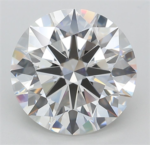 Picture of Lab Grown Diamond 5.07 Carats, Round with Ideal Cut, E Color, IF Clarity and Certified by IGI