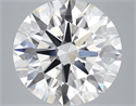 Lab Grown Diamond 6.06 Carats, Round with Ideal Cut, E Color, VS1 Clarity and Certified by IGI