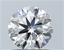 Natural Diamond 0.91 Carats, Round with Very Good Cut, H Color, VVS2 Clarity and Certified by GIA