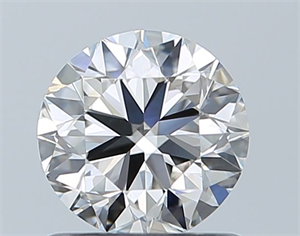 Picture of Natural Diamond 0.91 Carats, Round with Very Good Cut, H Color, VVS2 Clarity and Certified by GIA