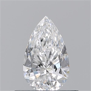 Picture of Natural Diamond 0.50 Carats, Pear with  Cut, D Color, SI1 Clarity and Certified by GIA