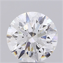 Lab Grown Diamond 5.51 Carats, Round with Ideal Cut, F Color, VS2 Clarity and Certified by IGI