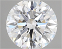 Lab Grown Diamond 1.07 Carats, Round with Ideal Cut, D Color, VVS2 Clarity and Certified by IGI