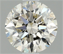 Natural Diamond 1.03 Carats, Round with Excellent Cut, J Color, VVS2 Clarity and Certified by IGI