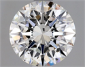 Natural Diamond 1.07 Carats, Round with Excellent Cut, G Color, SI2 Clarity and Certified by GIA