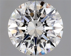 Picture of Natural Diamond 1.07 Carats, Round with Excellent Cut, G Color, SI2 Clarity and Certified by GIA