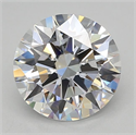 Lab Grown Diamond 2.02 Carats, Round with Excellent Cut, D Color, VVS1 Clarity and Certified by GIA