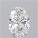 Natural Diamond 1.03 Carats, Oval with  Cut, E Color, VS2 Clarity and Certified by GIA