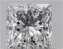 Natural Diamond 0.42 Carats, Princess with  Cut, D Color, VS2 Clarity and Certified by GIA