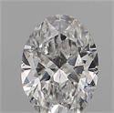 Natural Diamond 0.23 Carats, Oval with  Cut, F Color, SI1 Clarity and Certified by GIA