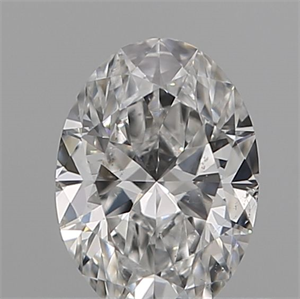 Picture of Natural Diamond 0.23 Carats, Oval with  Cut, F Color, SI1 Clarity and Certified by GIA
