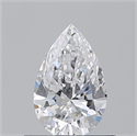 Diamante Natural 0.55 quilates, De pera , Color D, claridad SI2 y certificado GIA