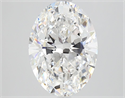 Natural Diamond 3.03 Carats, Oval with  Cut, D Color, VVS2 Clarity and Certified by GIA