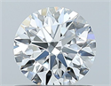 Natural Diamond 0.73 Carats, Round with Excellent Cut, D Color, VS2 Clarity and Certified by GIA