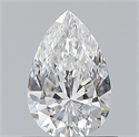 Natural Diamond 0.70 Carats, Pear with  Cut, D Color, IF Clarity and Certified by GIA