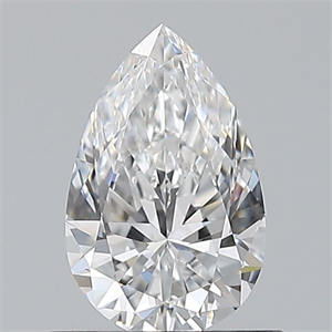 Picture of Natural Diamond 0.70 Carats, Pear with  Cut, D Color, IF Clarity and Certified by GIA
