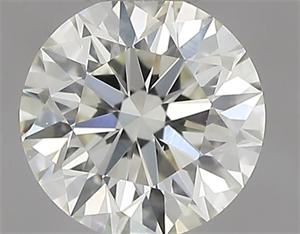 Picture of Natural Diamond 0.45 Carats, Round with Excellent Cut, K Color, VS1 Clarity and Certified by IGI