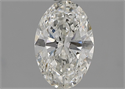 Natural Diamond 1.30 Carats, Oval with  Cut, G Color, SI2 Clarity and Certified by GIA