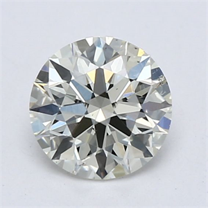 Picture of Natural Diamond 0.47 Carats, Round with Excellent Cut, K Color, SI1 Clarity and Certified by GIA