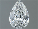 Natural Diamond 0.50 Carats, Pear with  Cut, F Color, VS2 Clarity and Certified by GIA