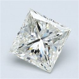 Picture of Natural Diamond 1.20 Carats, Princess with  Cut, J Color, VS2 Clarity and Certified by GIA