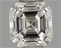 Natural Diamond 0.36 Carats, Asscher with  Cut, J Color, VVS2 Clarity and Certified by IGI