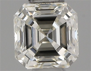 Picture of Natural Diamond 0.36 Carats, Asscher with  Cut, J Color, VVS2 Clarity and Certified by IGI