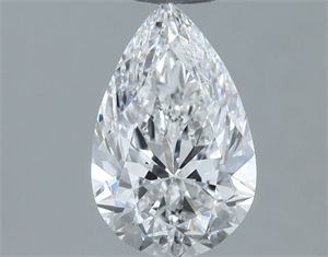 Picture of Natural Diamond 0.70 Carats, Pear with  Cut, D Color, SI1 Clarity and Certified by GIA