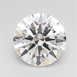 Picture of Lab Grown Diamond 1.00 Carats, Round with Ideal Cut, D Color, VVS2 Clarity and Certified by IGI