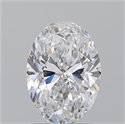 Natural Diamond 1.50 Carats, Oval with  Cut, D Color, SI2 Clarity and Certified by GIA