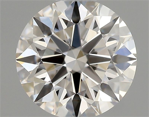 Picture of Natural Diamond 0.58 Carats, Round with Excellent Cut, I Color, VS2 Clarity and Certified by GIA