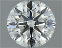 Natural Diamond 0.72 Carats, Round with Excellent Cut, J Color, VVS2 Clarity and Certified by IGI