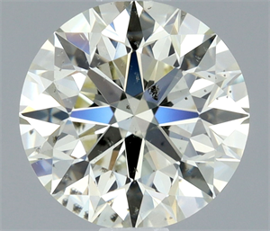 Picture of Natural Diamond 0.91 Carats, Round with Excellent Cut, K Color, SI1 Clarity and Certified by IGI