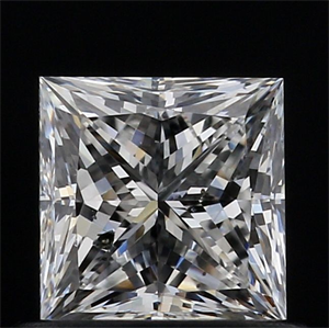 Picture of Natural Diamond 0.71 Carats, Princess with  Cut, F Color, I1 Clarity and Certified by GIA