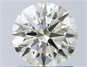 Natural Diamond 1.16 Carats, Round with Excellent Cut, K Color, IF Clarity and Certified by IGI
