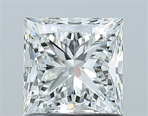 Picture of Natural Diamond 1.02 Carats, Princess with  Cut, G Color, VVS2 Clarity and Certified by GIA