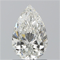 Natural Diamond 1.21 Carats, Pear with  Cut, H Color, SI1 Clarity and Certified by GIA