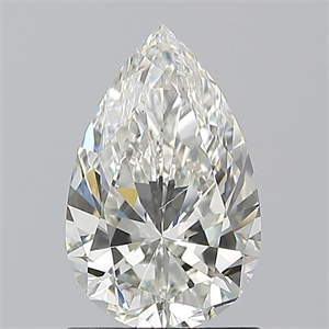 Picture of Natural Diamond 1.21 Carats, Pear with  Cut, H Color, SI1 Clarity and Certified by GIA