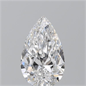 Natural Diamond 0.61 Carats, Pear with  Cut, E Color, VS1 Clarity and Certified by GIA