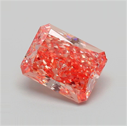 Picture of Lab Grown Diamond 2.66 Carats, Oval with  Cut, Fancy Vivid Pink Color, VVS2 Clarity and Certified by IGI