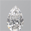 Natural Diamond 0.72 Carats, Pear with  Cut, E Color, VS1 Clarity and Certified by GIA