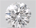 Lab Grown Diamond 1.12 Carats, Round with Excellent Cut, D Color, VVS2 Clarity and Certified by IGI