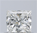 Diamante Natural 0.51 quilates, Princesa , Color I, claridad VS2 y certificado GIA