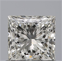 Natural Diamond 0.72 Carats, Princess with  Cut, I Color, VS1 Clarity and Certified by GIA