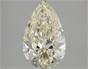 Natural Diamond 4.01 Carats, Pear with  Cut, K Color, SI2 Clarity and Certified by GIA