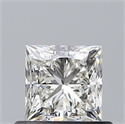 Natural Diamond 0.62 Carats, Princess with  Cut, I Color, VVS2 Clarity and Certified by GIA