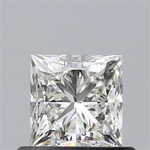 Picture of Natural Diamond 0.62 Carats, Princess with  Cut, I Color, VVS2 Clarity and Certified by GIA