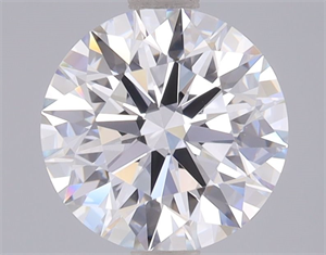 Picture of Lab Grown Diamond 2.09 Carats, Round with Ideal Cut, D Color, IF Clarity and Certified by IGI